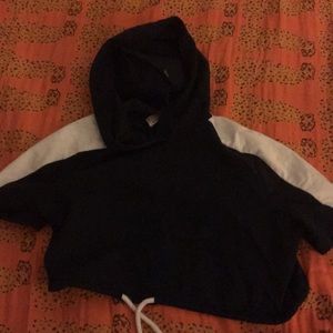 A cropped sweatshirt